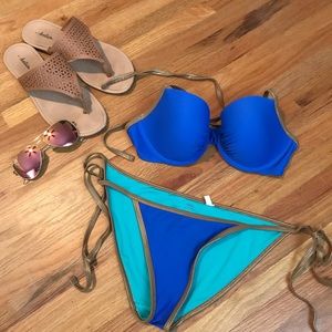 Aerie Royal Blue Bikini size 32D / Small